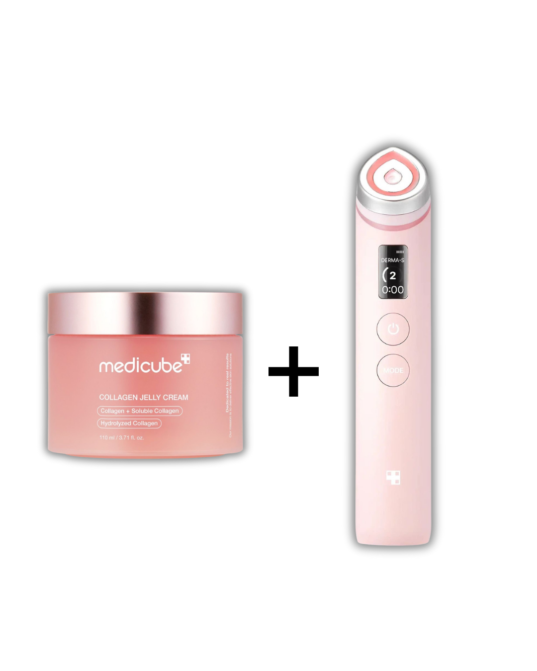 Medicube AGE R Booster Pro Beauty Device EX PINK + Medicube Collagen Jelly Cream